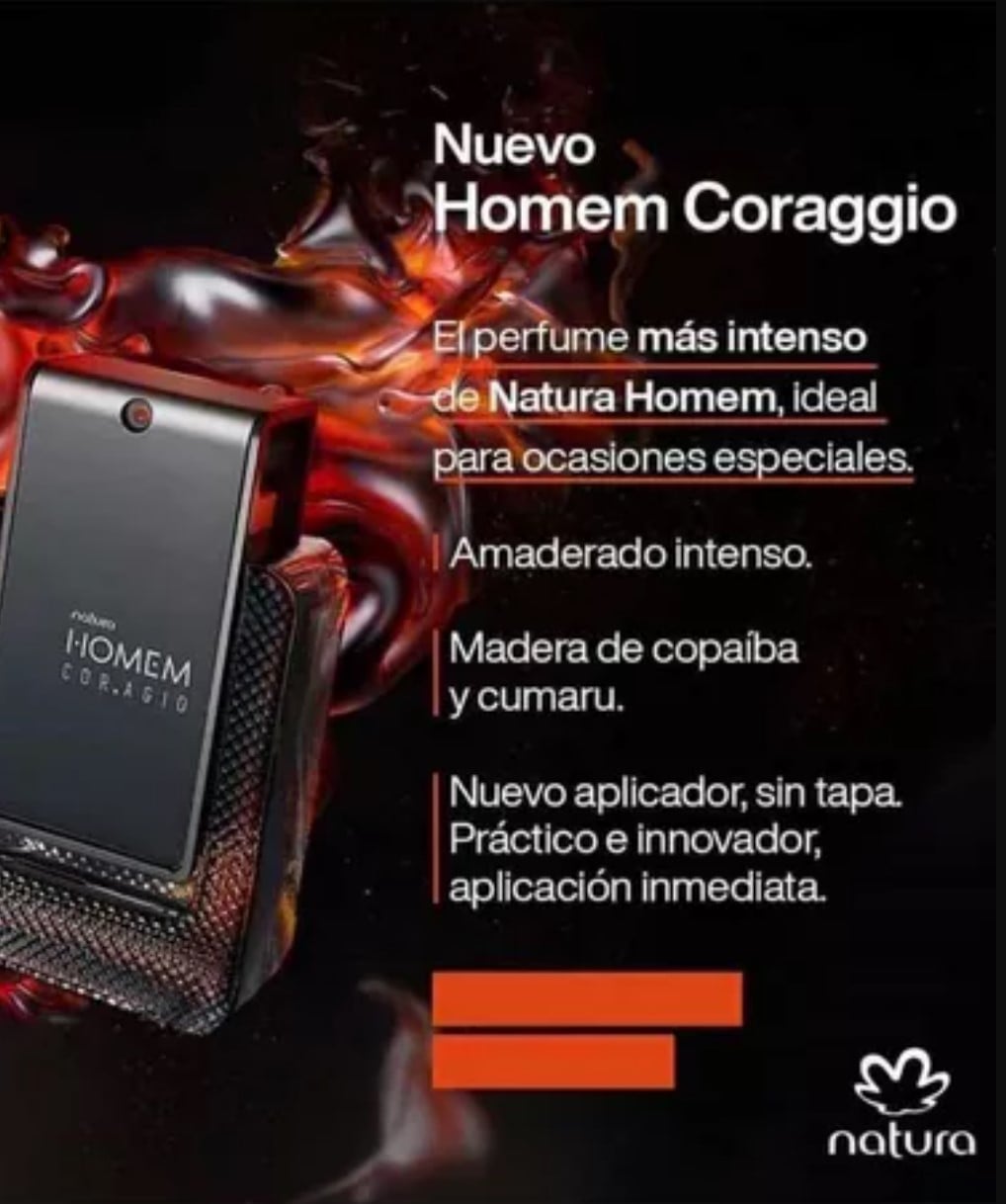 PERFUME DE HOMBRE HOMEM CORAGIO CON SHAMPOO 2 EN 1 CORPORAL - 3