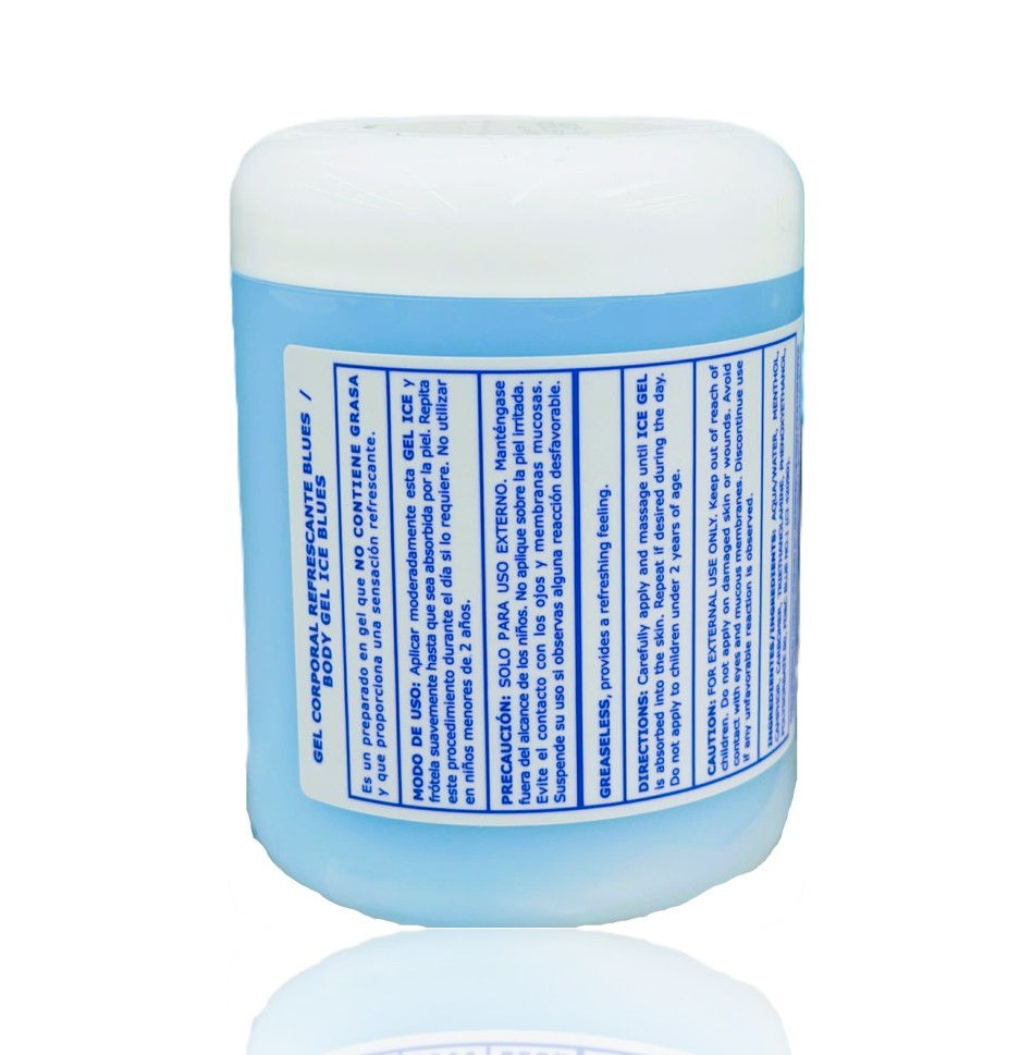 GEL CORPORAL ICE BLUES 227 G REFRESCANTE Y RELAJANTE - 4