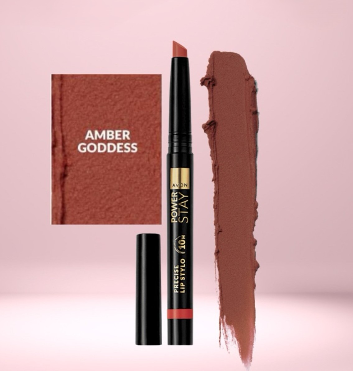 POWER STAY LABIAL MATE PRECISO 10H TONO AMBER GODNESS AVON - 2