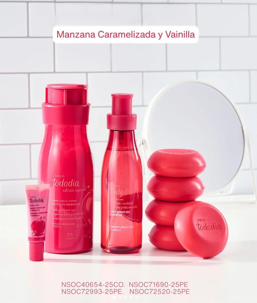 SET REGALO MANZANA CARAMELIZADA Y VAINILLA X4 - NATURA - 2