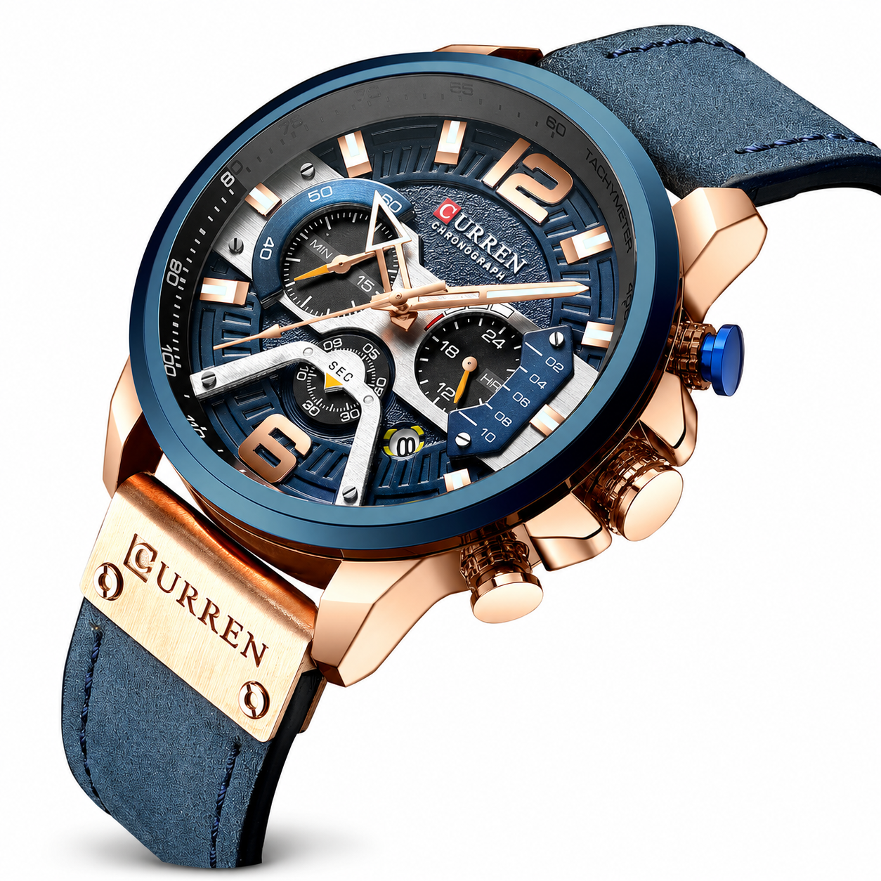RELOJ CURREN HOMBRE CUR-28 ELEGANTE AZUL - 2