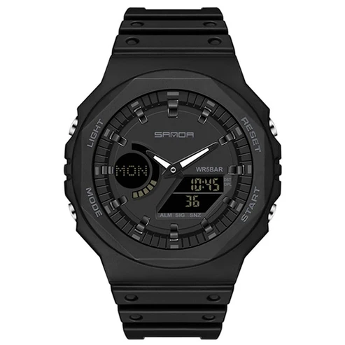 RELOJ SANDA HOMBRE DIGITAL BLACK GRAY MODERN SAN-32 NEGRO - 1