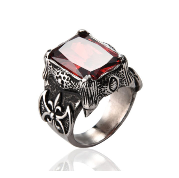 ANILLO DRAGON HEART PLATEADO | RIN-14 - 1
