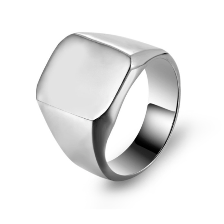 ANILLO CARBÓN PLATEADO | RIN-19 - 1