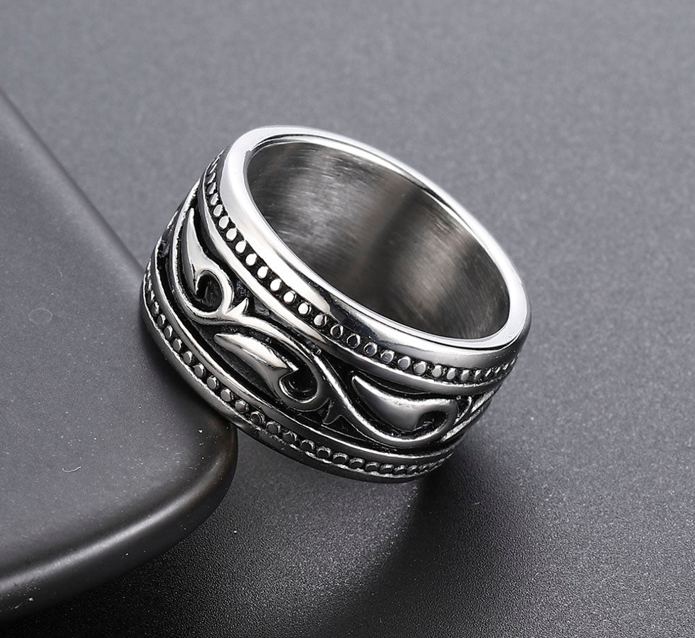 ANILLO BARROCO PLATEADO | RIN-55 - 2