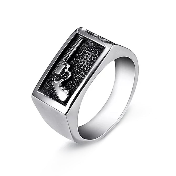 ANILLO PISTOL PLATA | RIN-42 - 1