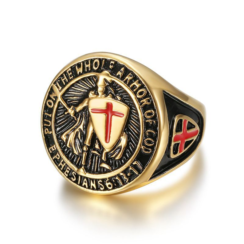 ANILLO ROMANO DORADO | RIN-40 - 2