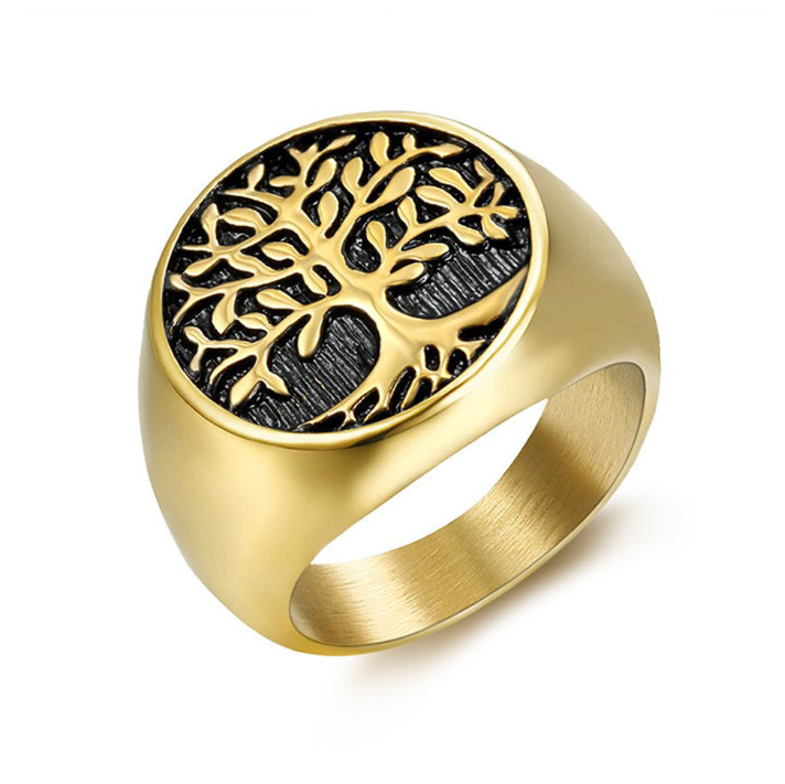 ANILLO ÁRBOL DE LAVI DORADO | RIN-38 - 1