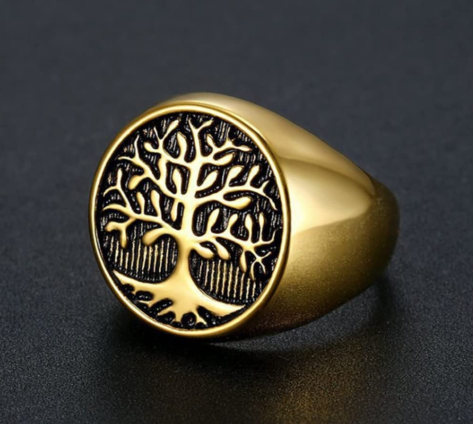 ANILLO ÁRBOL DE LAVI DORADO | RIN-38 - 2