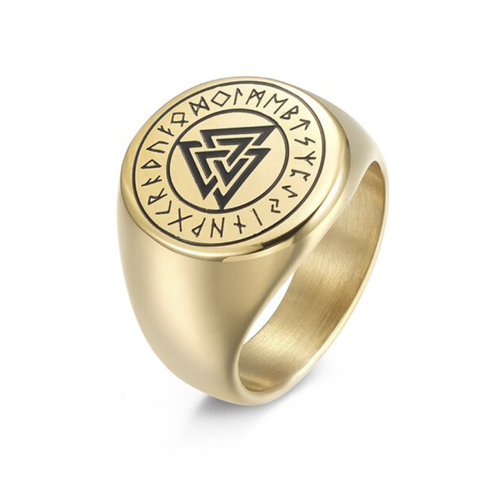 ANILLO DORADO RÚNICO | RIN-45 - 1