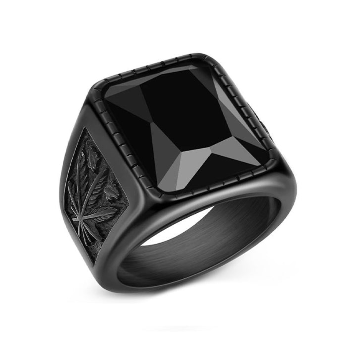 ANILLO HOJA NEGRO | RIN-30 - 1