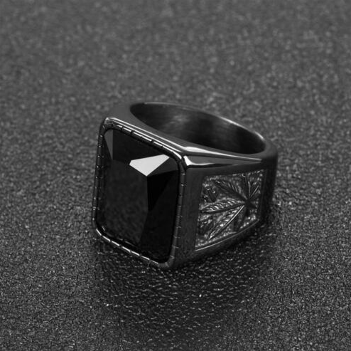 ANILLO HOJA NEGRO | RIN-30 - 2