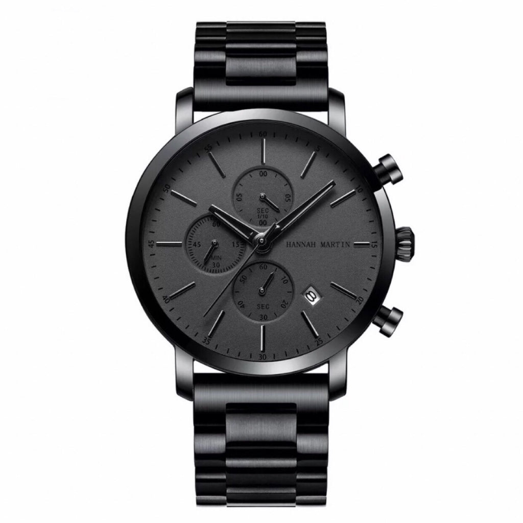 RELOJ ORIGINAL HANNAH MARTIN - CASUAL Y ELEGANTE - NEGRO | HAN-61 - 1
