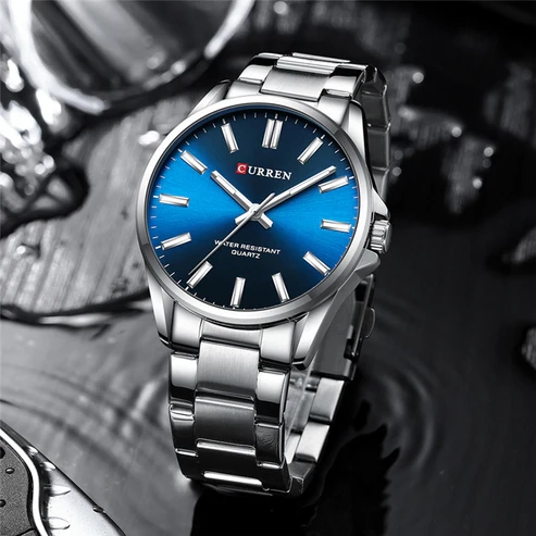 RELOJ CURREN ORIGINAL ELEGANTE PLATEADO | CUR-107 - 2