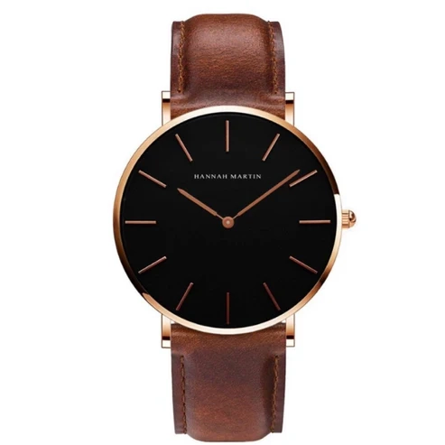 RELOJ ORIGINAL HANNAH MARTIN - ELEGANTE Y CASUAL - NEGRO| HAN-98 - 1