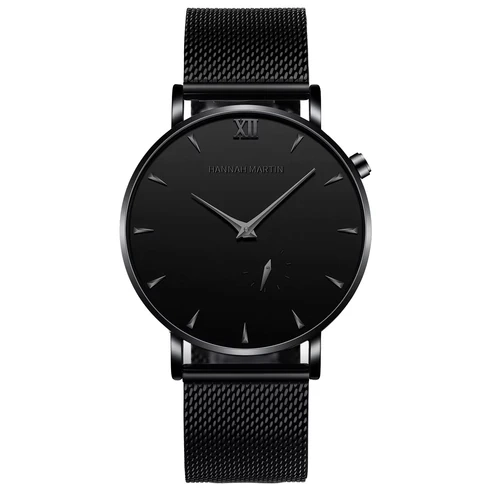 RELOJ ORIGINAL HANNAH MARTIN - ELEGANTE Y CASUAL - NEGRO| HAN-92 - 1