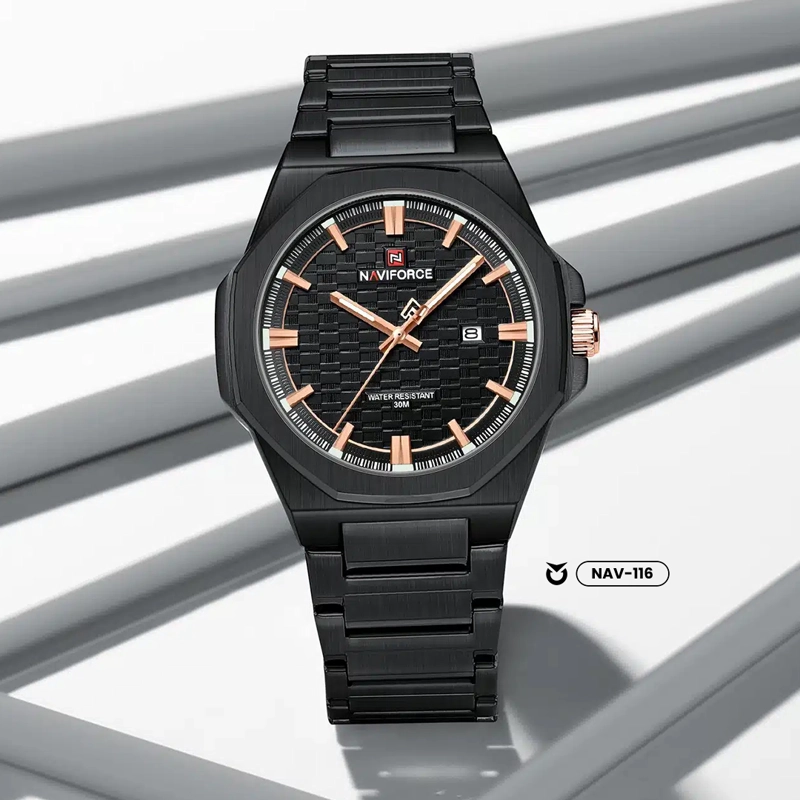 RELOJ ORIGINAL NAVIFORCE - ELEGANTE Y CASUAL - NEGRO | NAV-116 - 2