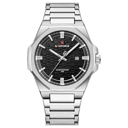 RELOJ ORIGINAL NAVIFORCE - ELEGANTE Y CASUAL - PLATEADO | NAV-118 - 1