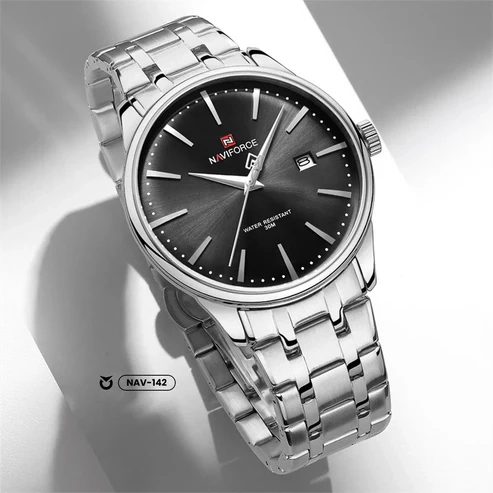RELOJ NAVIFORCE ORIGINAL ELEGANTE - NEGRO | NAV-142 - 2
