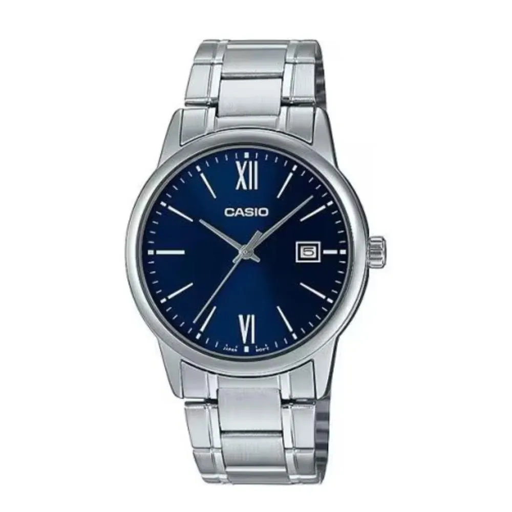 RELOJ CASIO MTP-V002D PLATEADO CON AZUL
| CAS-83 - 1