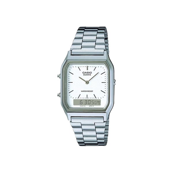 RELOJ CASIO AQ-230A PLATEADO| CAS-52 - 1