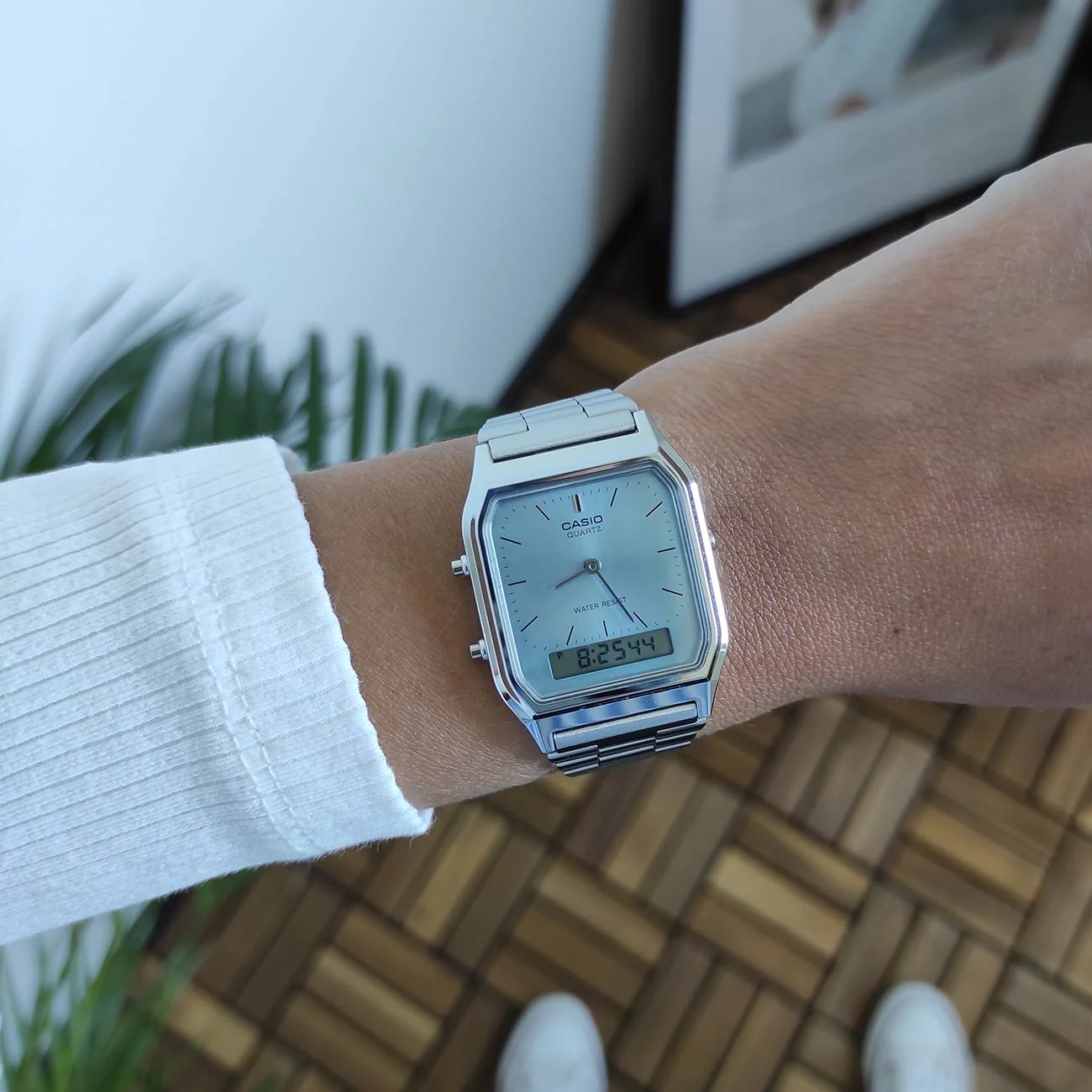 RELOJ CASIO AQ-230A PLATEADO | CAS-54 - 2