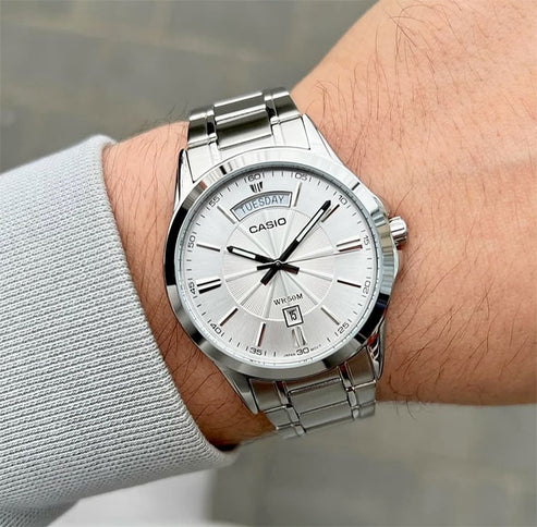 RELOJES CASIO MTP-1381D PLATEADO | CAS-73 - 2