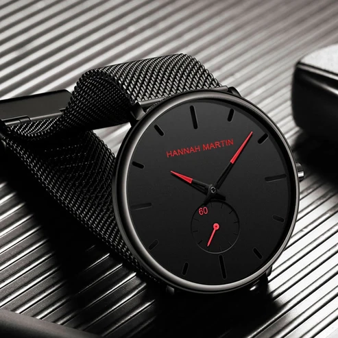 RELOJ ORIGINAL HANNAH MARTIN - ELEGANTE Y CASUAL -ROJO | HAN-65 - 2