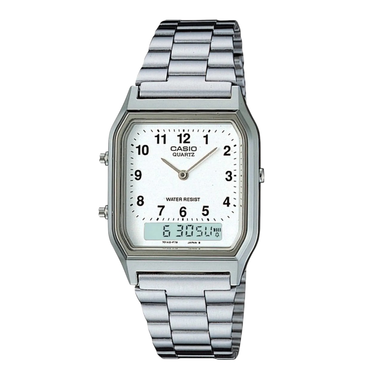 AQ-230 | RELOJ CASIO DE ACERO PLATEADO | CAS-108 - 1
