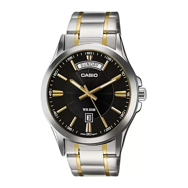 RELOJ CASIO HOMBRE MTP-1381G-1AVDF NEGRO | SKU: CAS-106 - 1