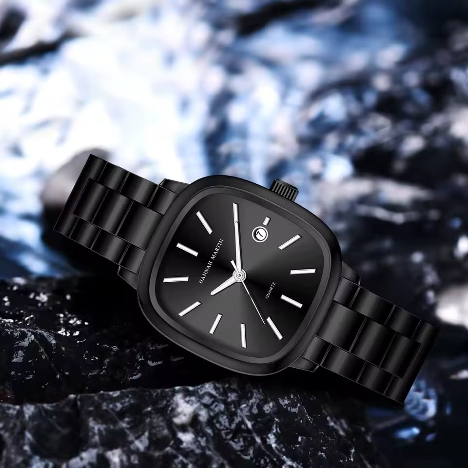 RELOJ HANNAH MARTIN PARA HOMBRE - ELEGANTE PLATEADO| HAN-109 - 2