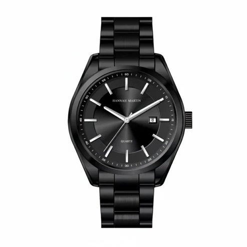 RELOJ HANNAH MARTIN PARA HOMBRE - ELEGANTE Y CASUAL - NEGRO | HAN-105 - 1