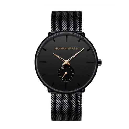 RELOJ HANNAH MARTIN PARA HOMBRE HM-100G - ELEGANTE Y CASUAL - NEGRO | HAN-99 - 1