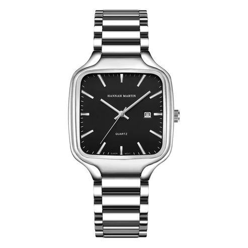 RELOJ HANNAH MARTIN PARA HOMBRE ELEGANTE Y CASUAL - PLATEADO | HAN-115 - 1
