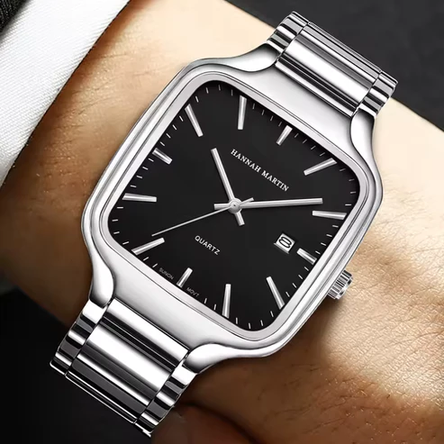 RELOJ HANNAH MARTIN PARA HOMBRE ELEGANTE Y CASUAL - PLATEADO | HAN-115 - 2