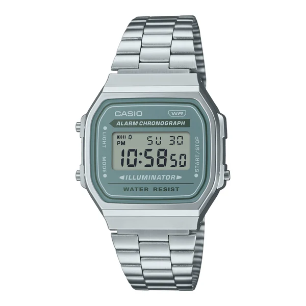 A168W | RELOJ VINTAGE CASIO PARA HOMBRE DE ACERO PLATEADO | CAS-146 - 1