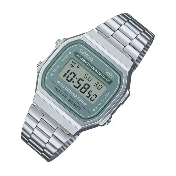 A168W | RELOJ VINTAGE CASIO PARA HOMBRE DE ACERO PLATEADO | CAS-146 - 2