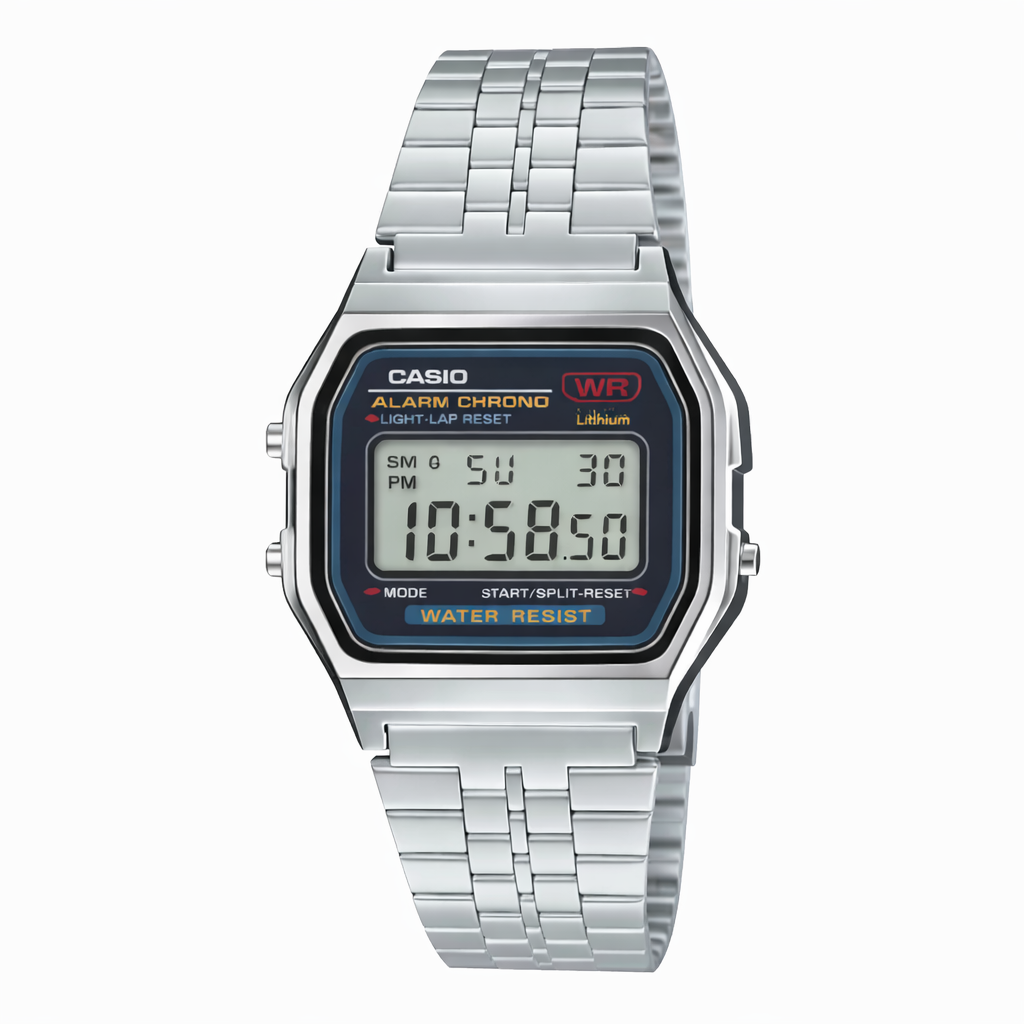 A159W | RELOJ VINTAGE CASIO PARA HOMBRE DE ACERO PLATEADO | CAS-143 - 1
