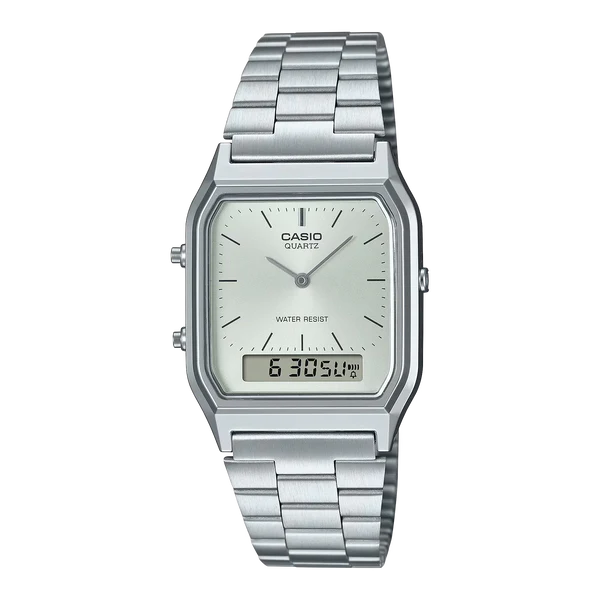 AQ-230 | RELOJ CASIO PARA HOMBRE DE ACERO PLATEADO | CAS-115 - 1
