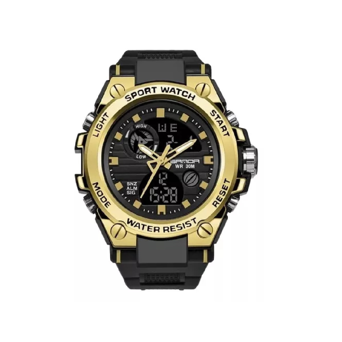 RELOJ SANDA DE HOMBRE DEPORTIVO DORADO 739 | SAN-130 - 1