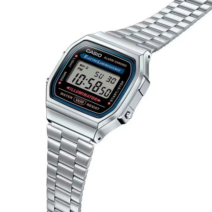A168W | RELOJ CASIO VINTAGE PARA HOMBRE DE ACERO PLATEADO | CAS-147 - 2