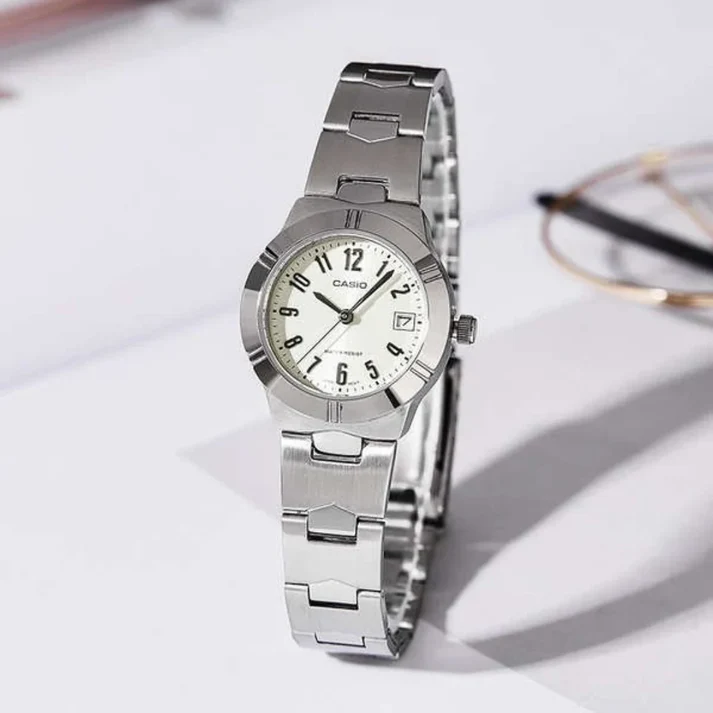 LTP-1241 | RELOJ CASIO PARA MUJER DE ACERO PLATEADO | CAS-197 - 3