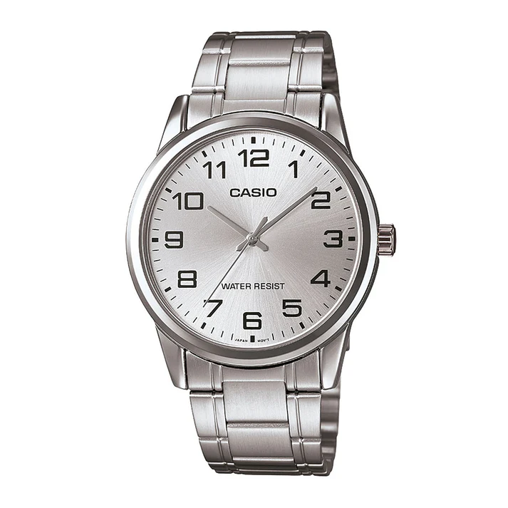 MTP-V001 | RELOJ CASIO PARA HOMBRE DE ACERO PLATEADO | CAS-2 - 1