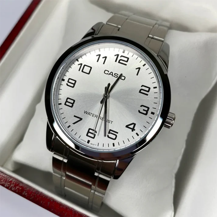 MTP-V001 | RELOJ CASIO PARA HOMBRE DE ACERO PLATEADO | CAS-2 - 3
