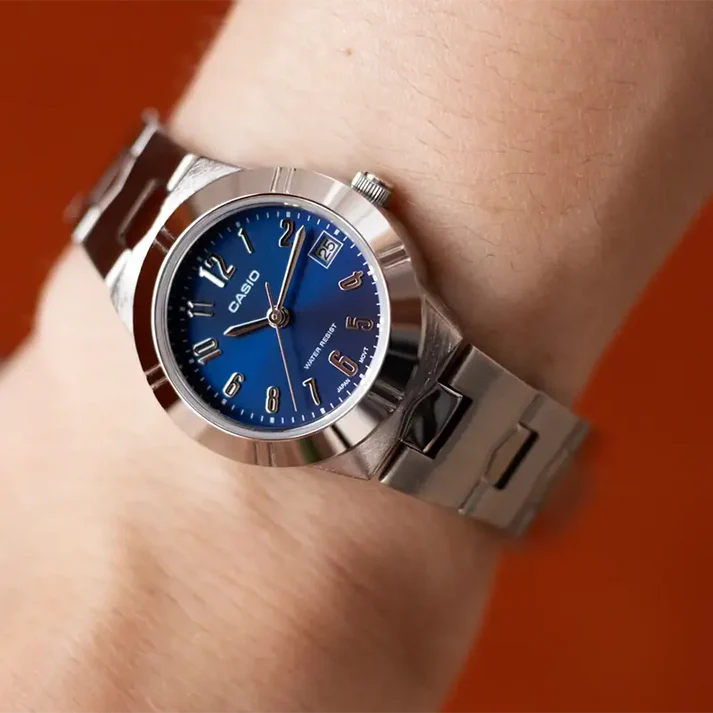 LTP-1241 | RELOJ CASIO PARA MUJER DE ACERO PLATEADO | CAS-191 - 2