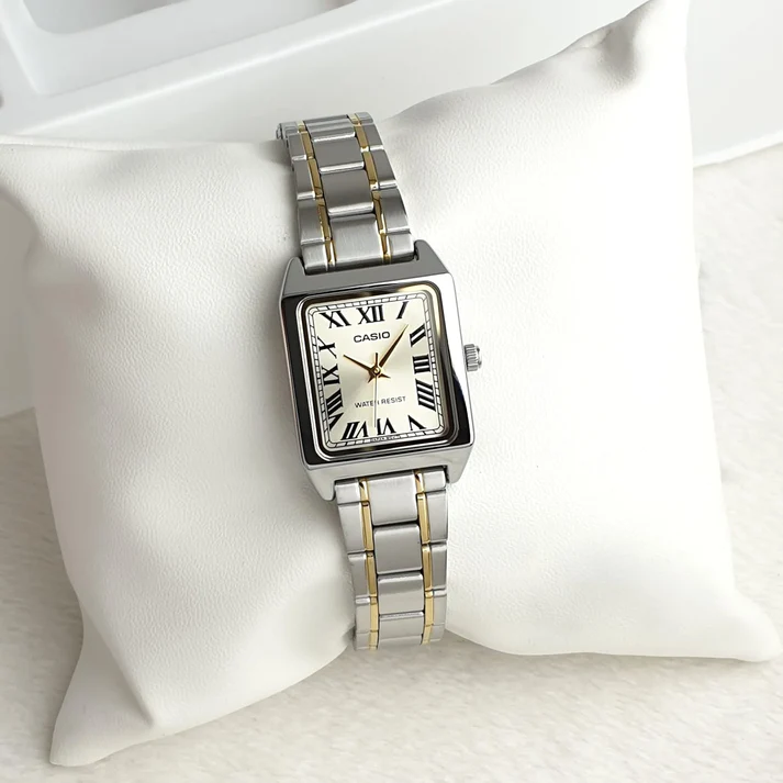 LTP-V007 | RELOJ CASIO PARA MUJER DE ACERO DORADO/PLATEADO | CAS-167 - 1