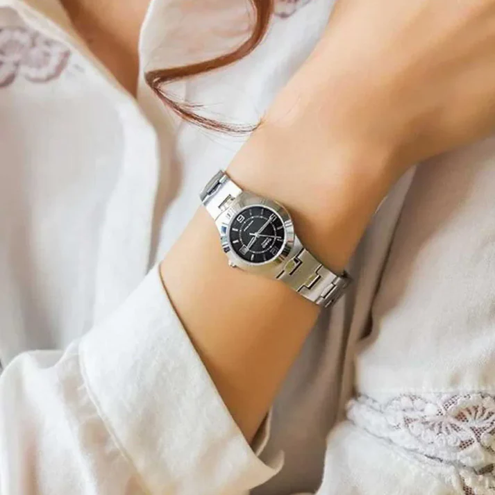 LTP-1241 | RELOJ CASIO PARA MUJER DE ACERO PLATEADO | CAS-190 - 2