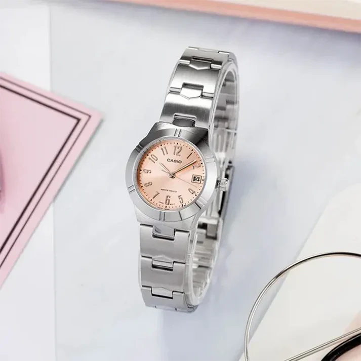 LTP-1241 | RELOJ CASIO PARA MUJER DE ACERO PLATEADO | CAS-195 - 3