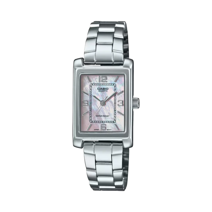 LTP-1234D | RELOJ CASIO PARA MUJER DE ACERO PLATEADO | CAS-186 - 1