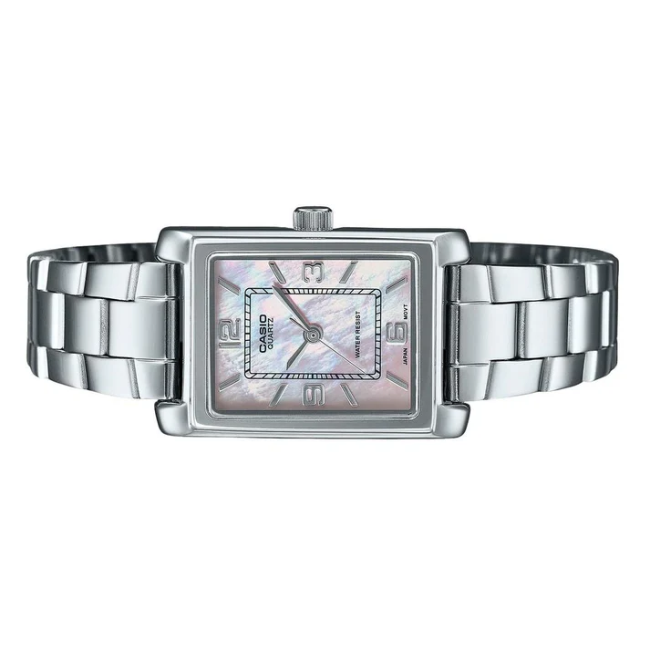 LTP-1234D | RELOJ CASIO PARA MUJER DE ACERO PLATEADO | CAS-186 - 3